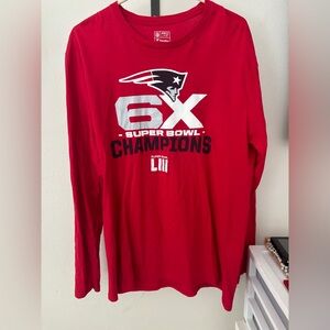 6X patriot super bowl champions long sleeve